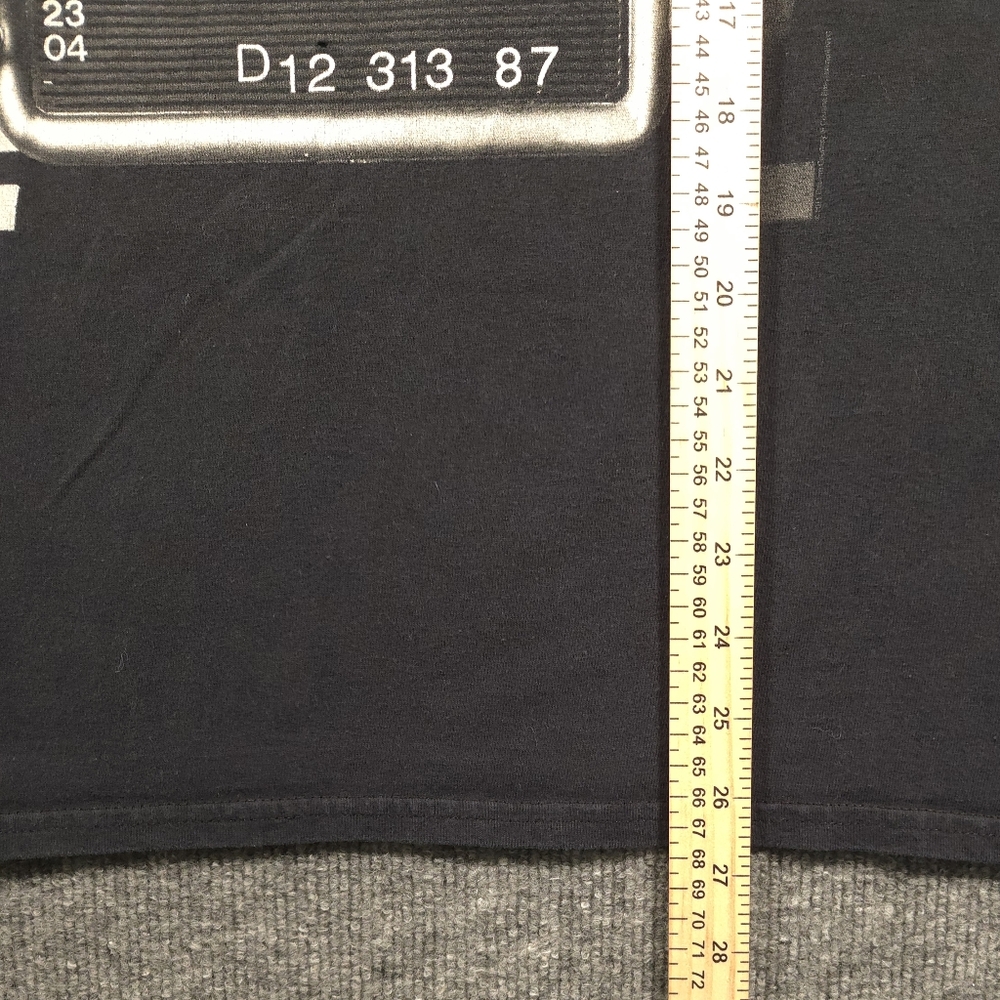 Eminem Slim Shady Mugshot Tee Bravado 2011 Y2K Style Rap T-Shirt Faded Black L - Picture 5 of 7